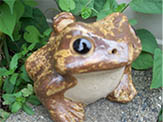 frog statue